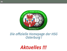 Tablet Screenshot of hsg-osterburg.com